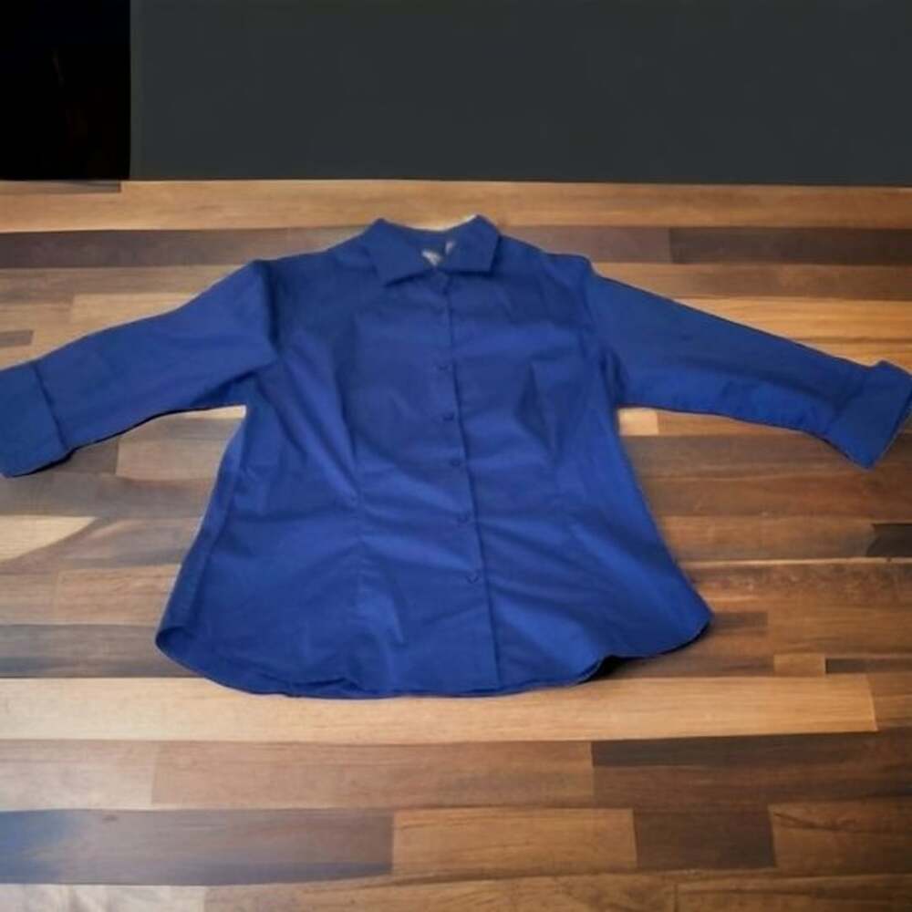 Edwards Blue Collared Button Down - Picture 3 of 8